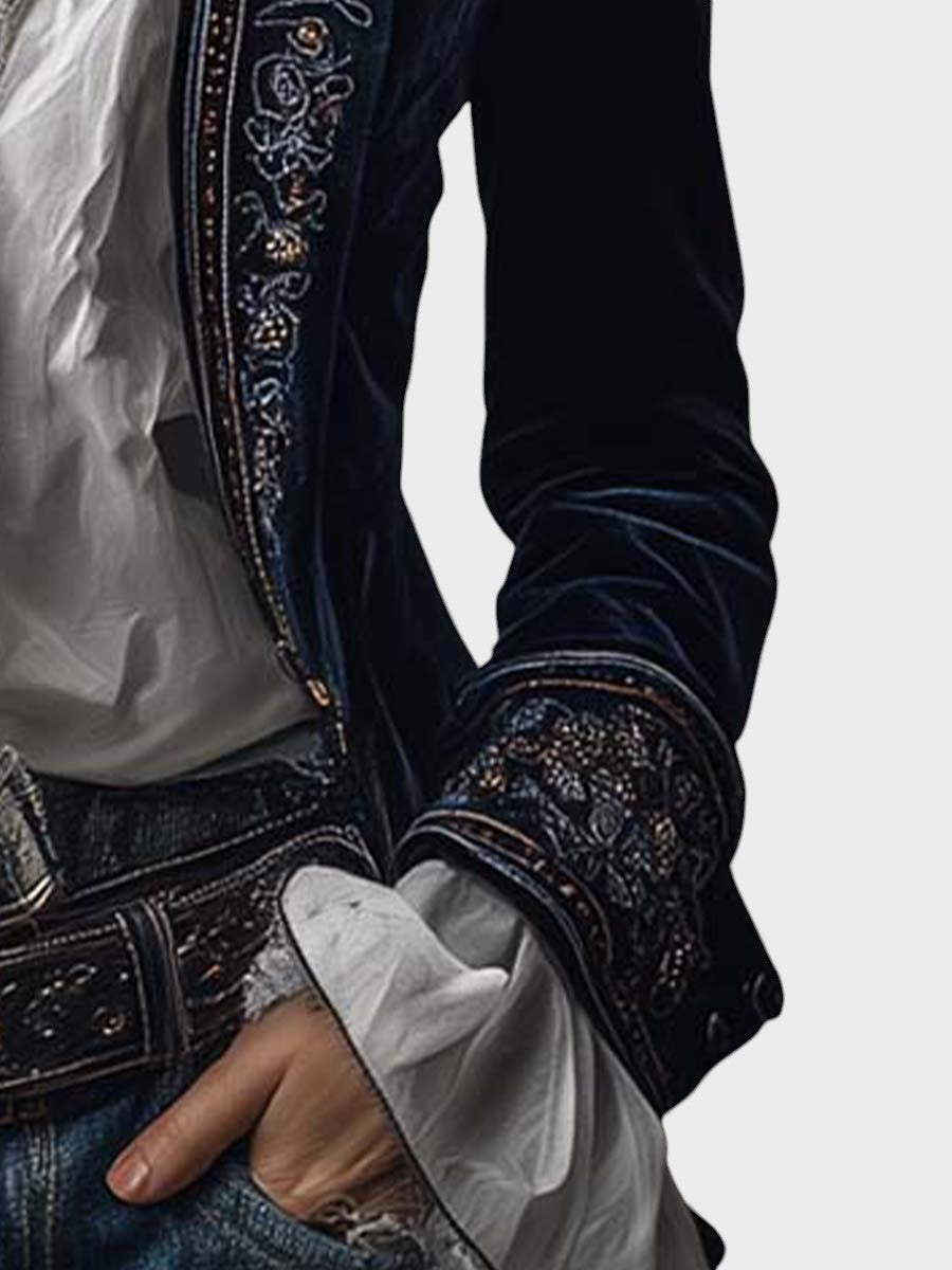 Nuria™ — Casaco de veludo elegante