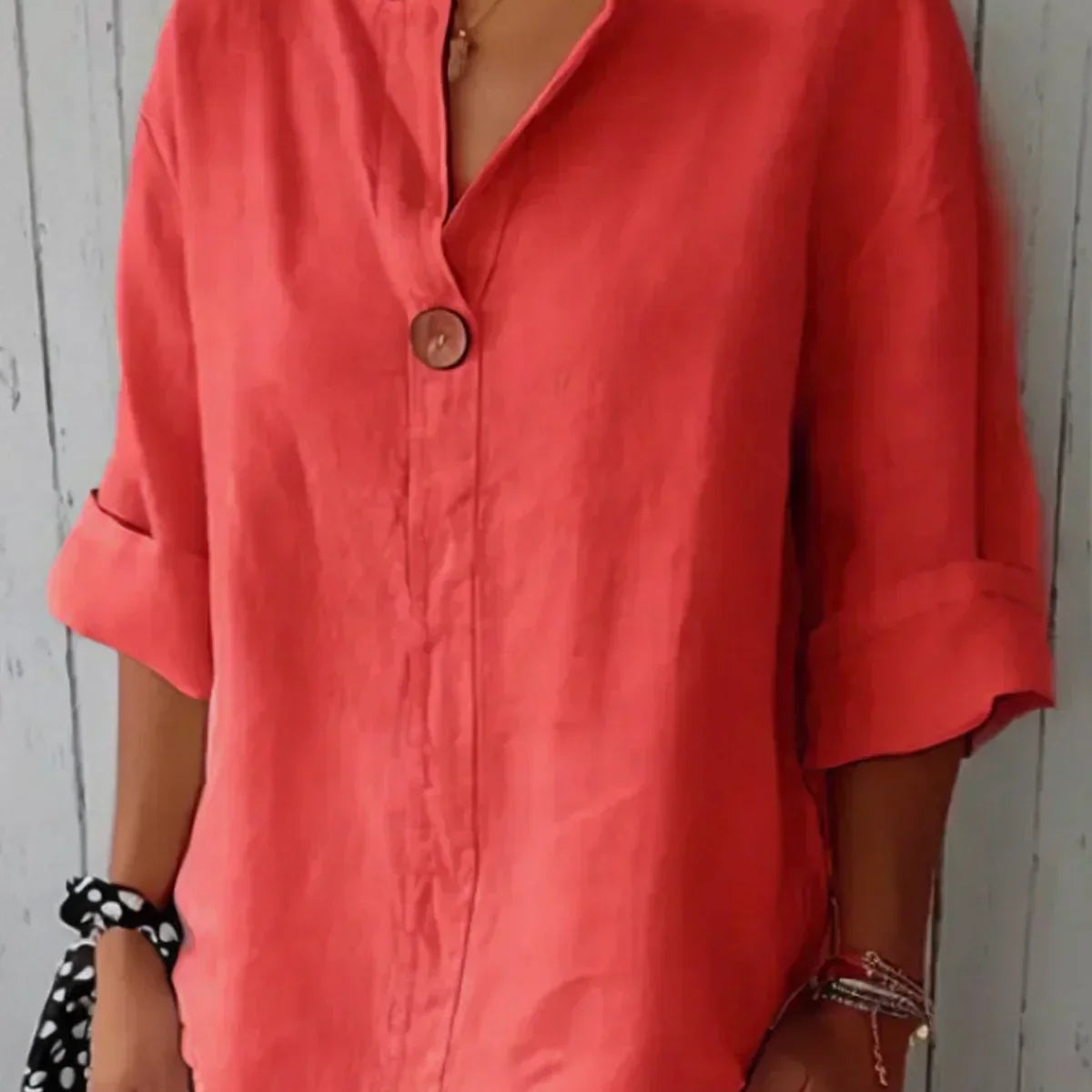 Aria — Blusa Casual Decote V