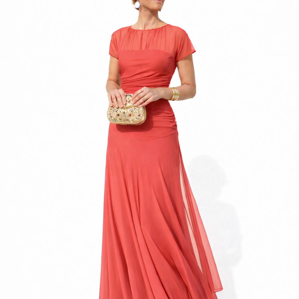 Veloria | Vestido Floral Largo Elegante para Mulher