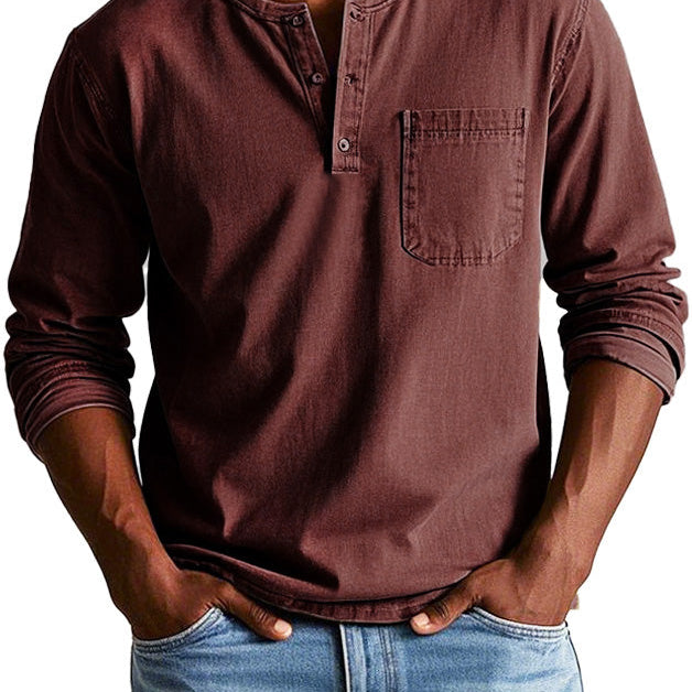 Lenoir™ — Camisa vintage de manga comprida