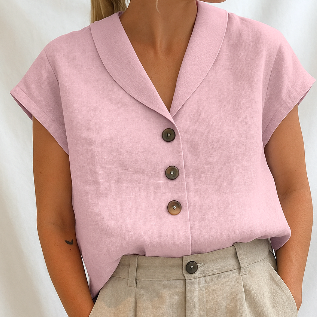 Lois — Blusa lisa elegante