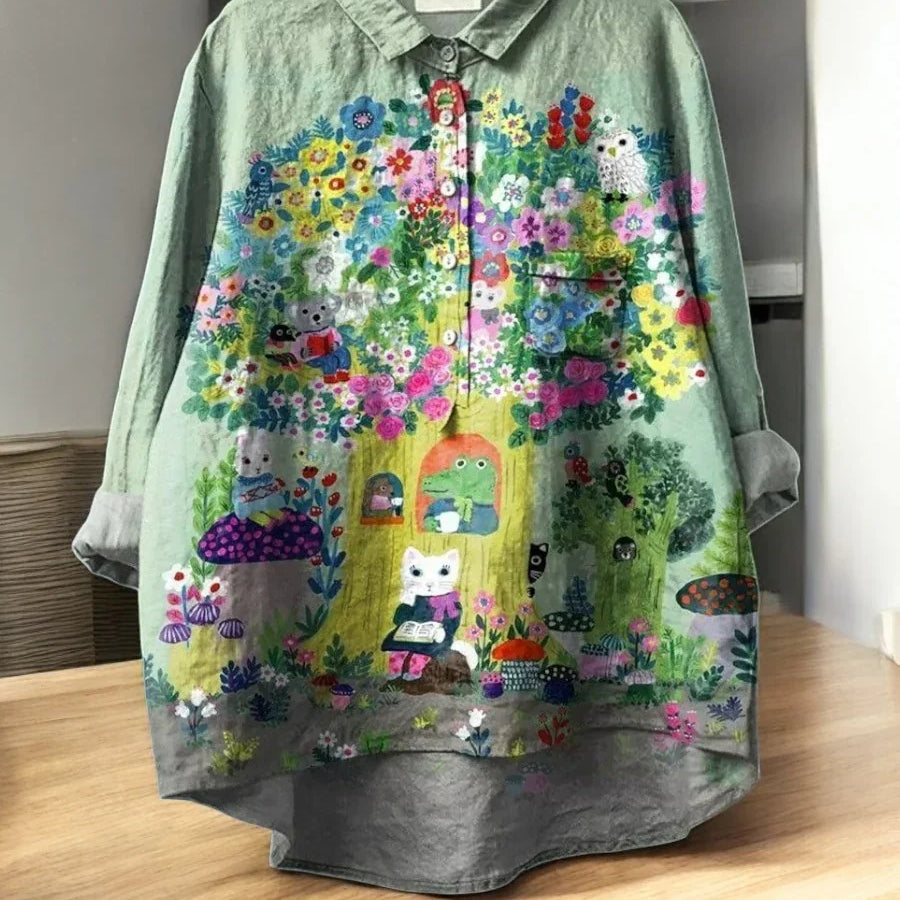 Ottilie — Blusa Floral Clássica