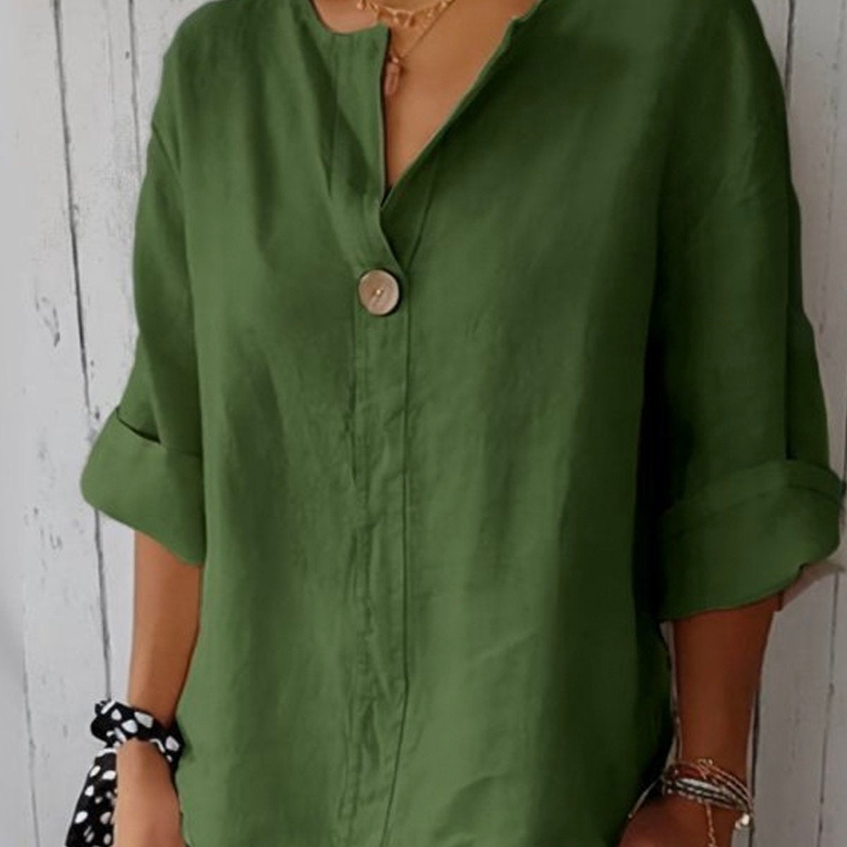 Aria — Blusa Casual Decote V