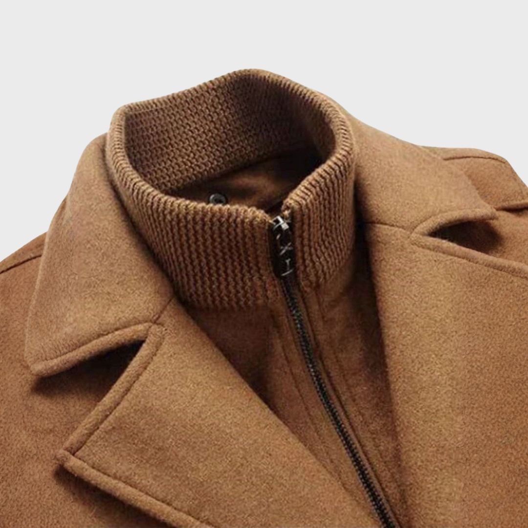 Andrzej — Casaco clássico de lã tipo peacoat