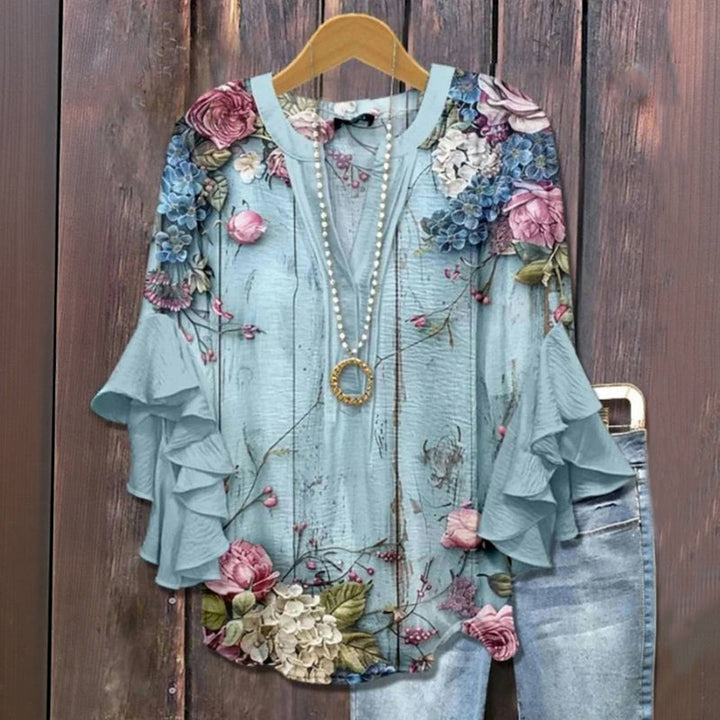 Camicia™ — Linda blusa floral para primavera e o verão