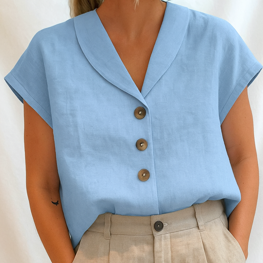 Lois — Blusa lisa elegante