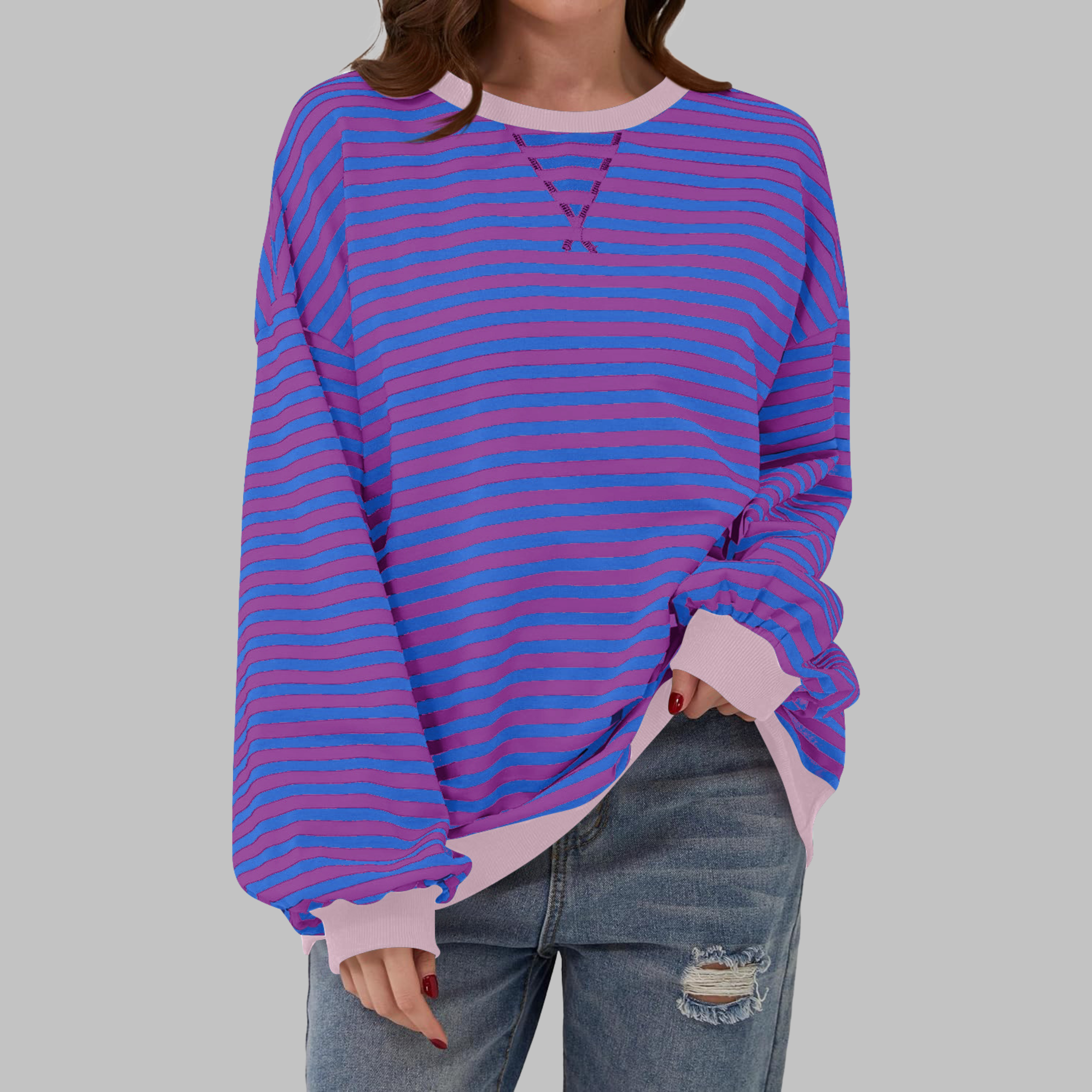 Malin | Camisola às riscas de corte descontraído