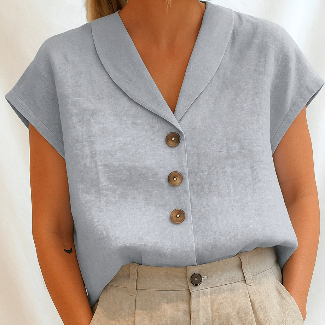 Lois — Blusa lisa elegante