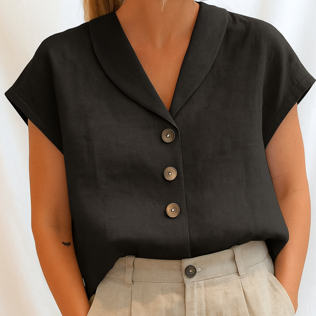 Lois — Blusa lisa elegante