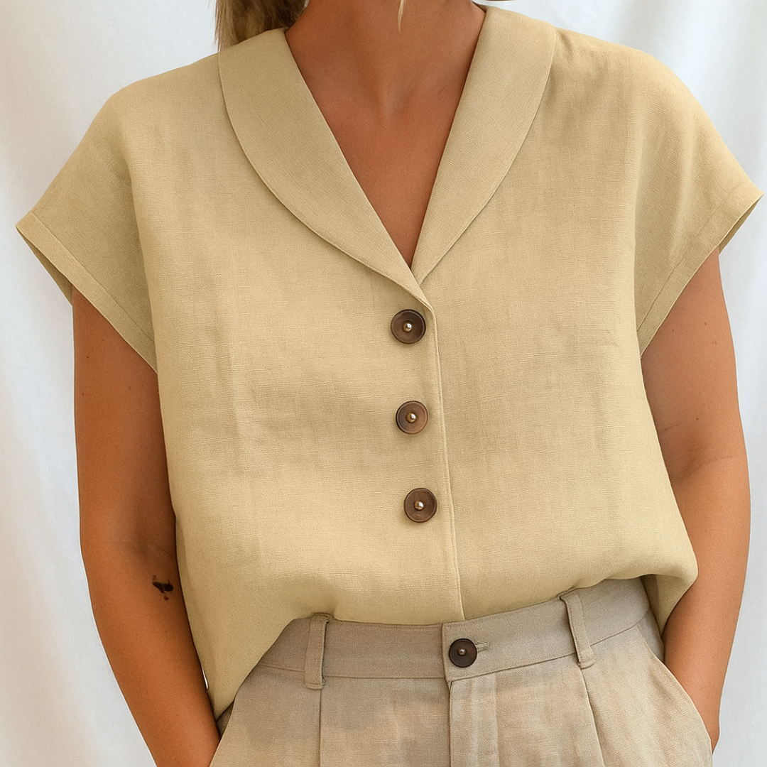 Lois — Blusa lisa elegante
