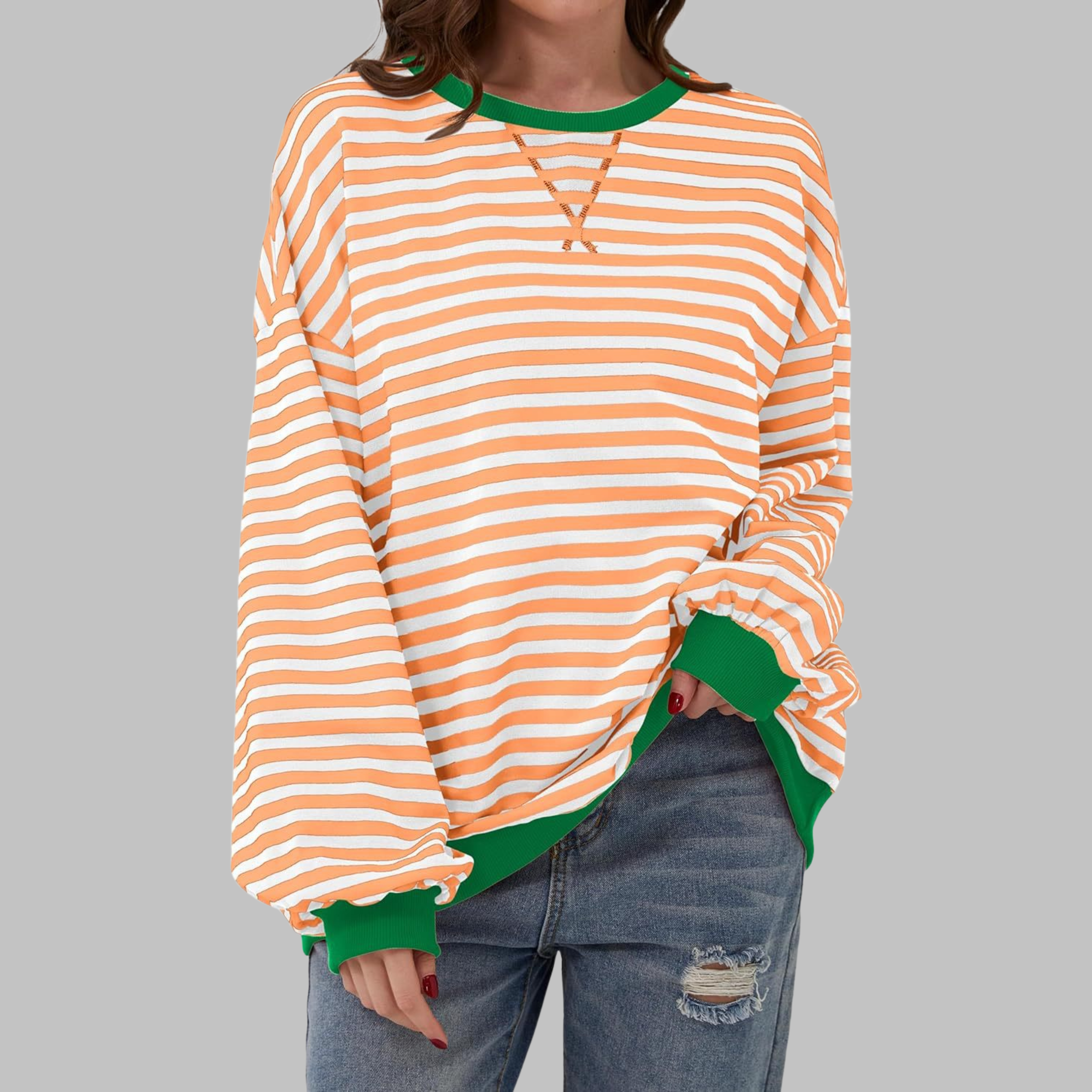 Malin | Camisola às riscas de corte descontraído