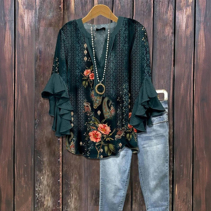 Camicia™ — Linda blusa floral para primavera e o verão