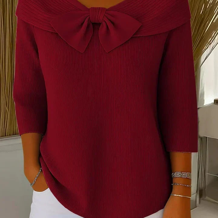 Trinidad | Camisola com Laço e Gola Redonda