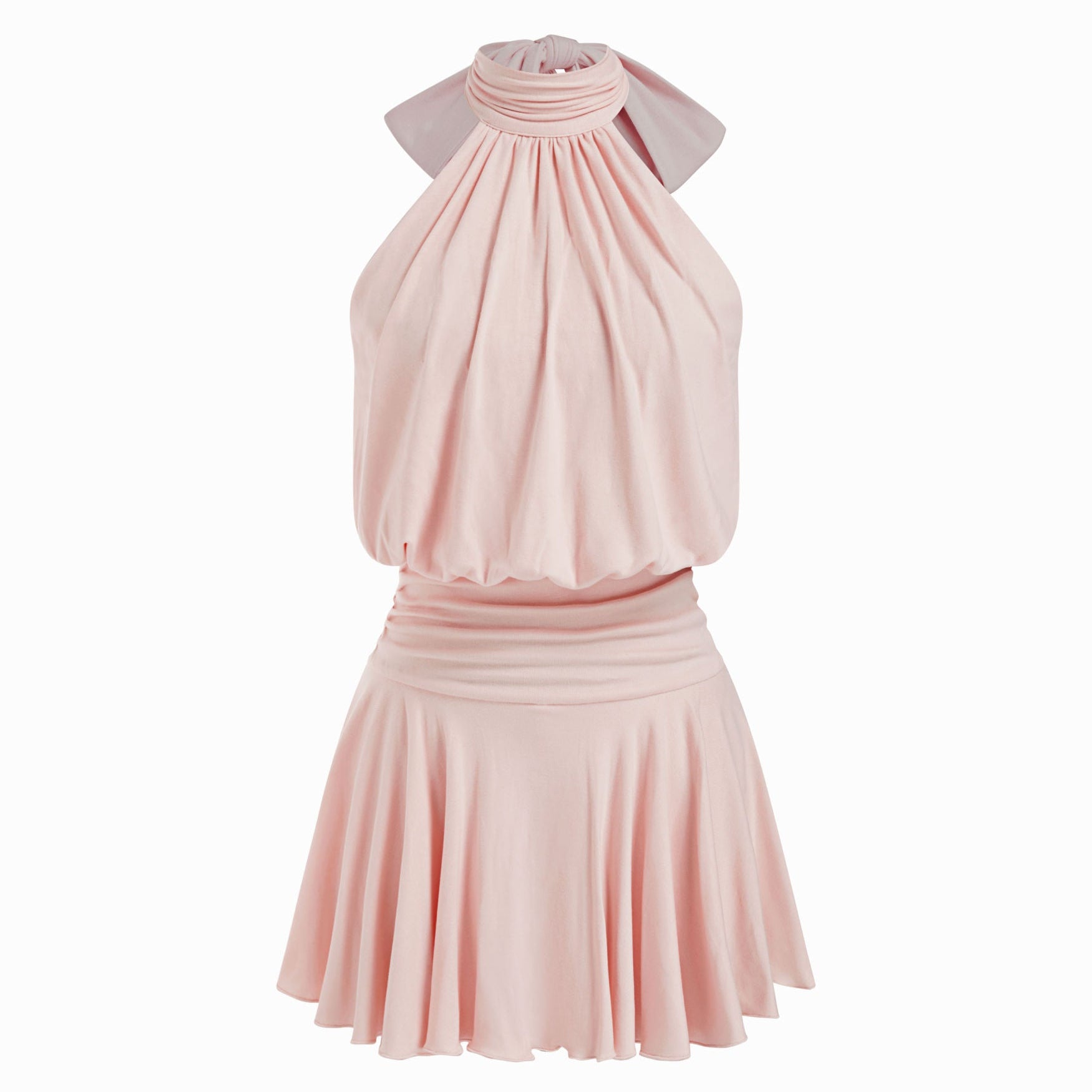 Griselda - Minivestido sem mangas com gola alta e lenço para Mulher