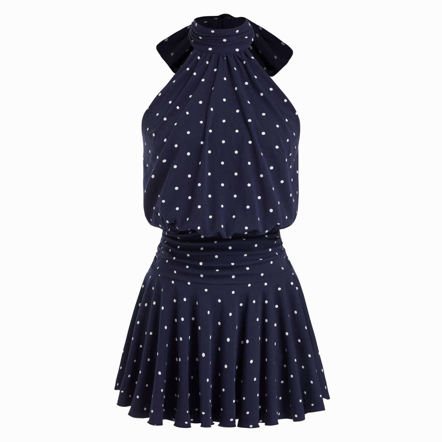 Griselda - Minivestido sem mangas com gola alta e lenço para Mulher