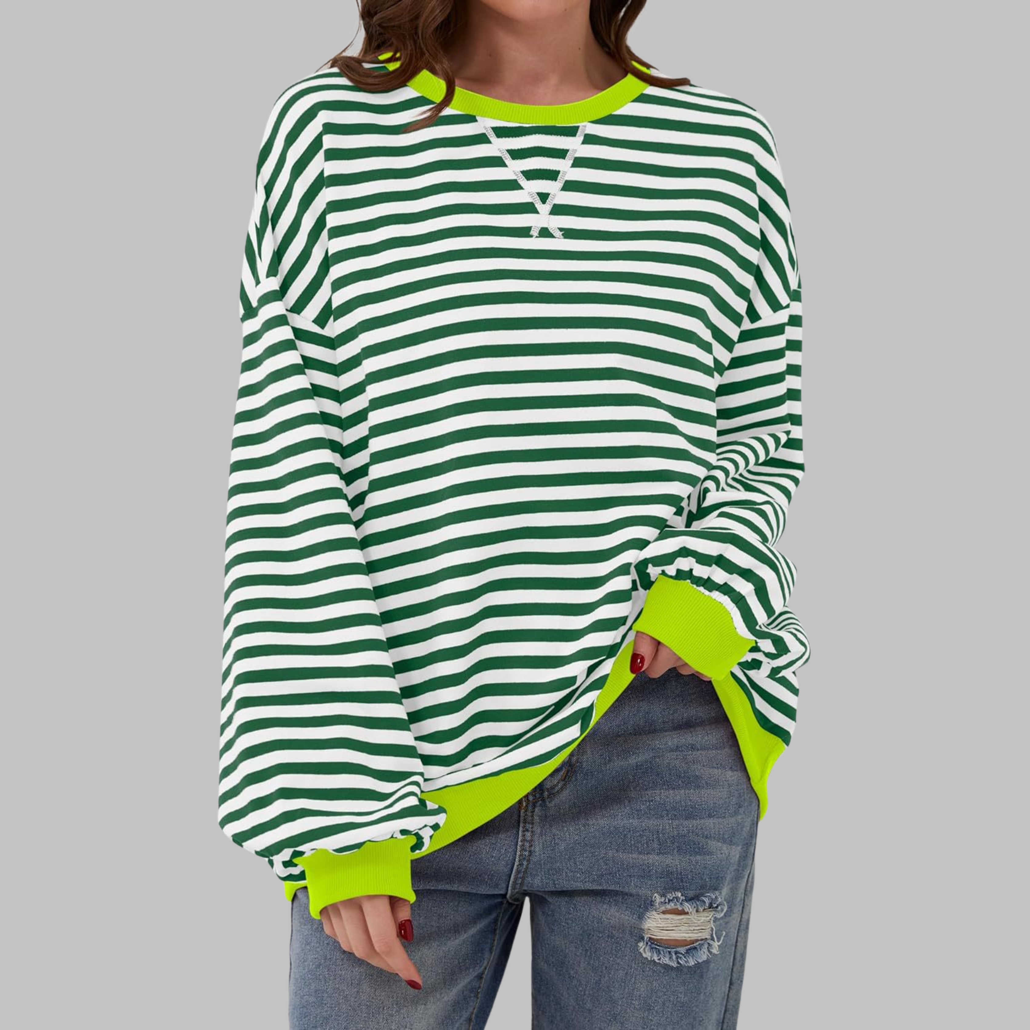 Malin | Camisola às riscas de corte descontraído