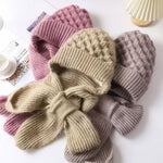 Polar — Gorro e cachecol corta-vento forrados em polar