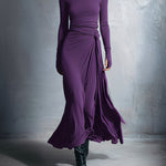 Fernanda – Vestido Maxi Traçado com Nó Lateral