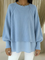 Camisola Grazia efeito duas peças, azul
