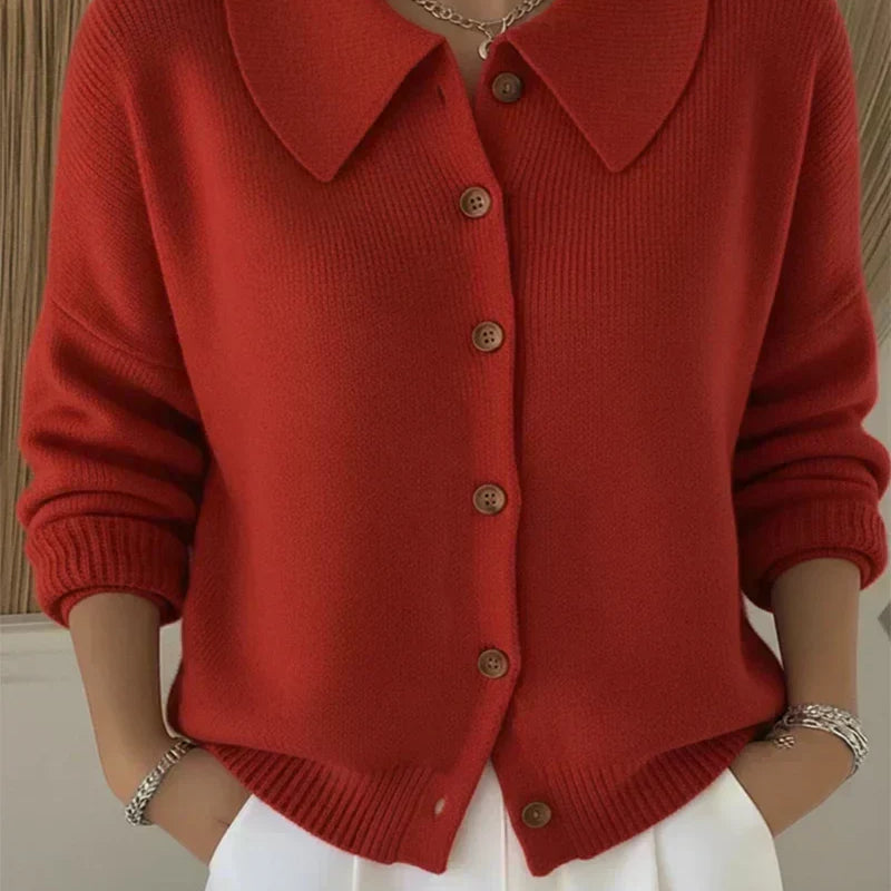 Vega | Cardigan de Malha com Gola Camisa