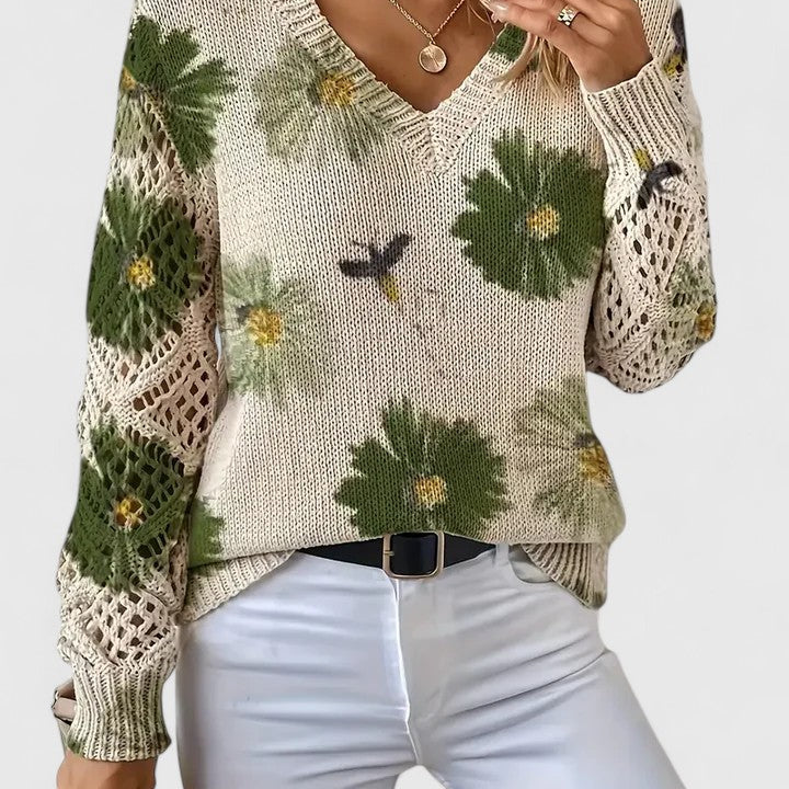 Aurélie | Camisola com padrão floral