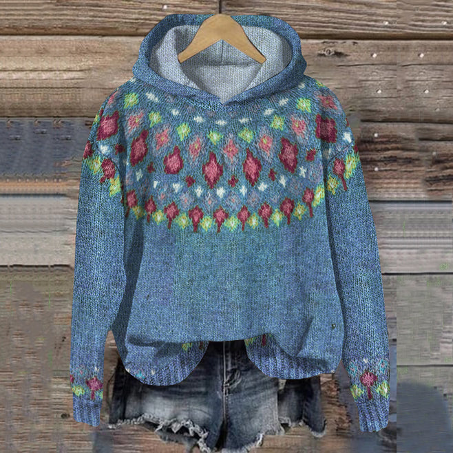 Gwen | Sweatshirt com capuz de inspiração nórdica