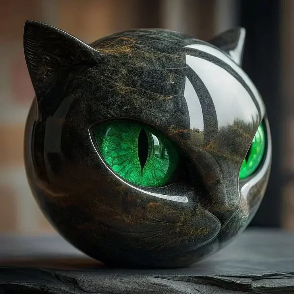 NyxCharm — Escultura Decorativa de Gato Preto