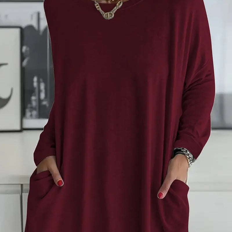 Victoria — Blusa longa feminina com elegância descontraída