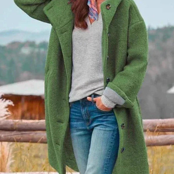 Amélia : Casaco de inverno comprido e elegante