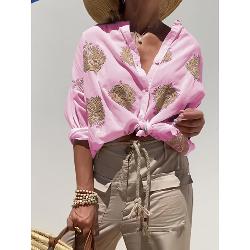 Simone™ — Blusa estilosa e moderna