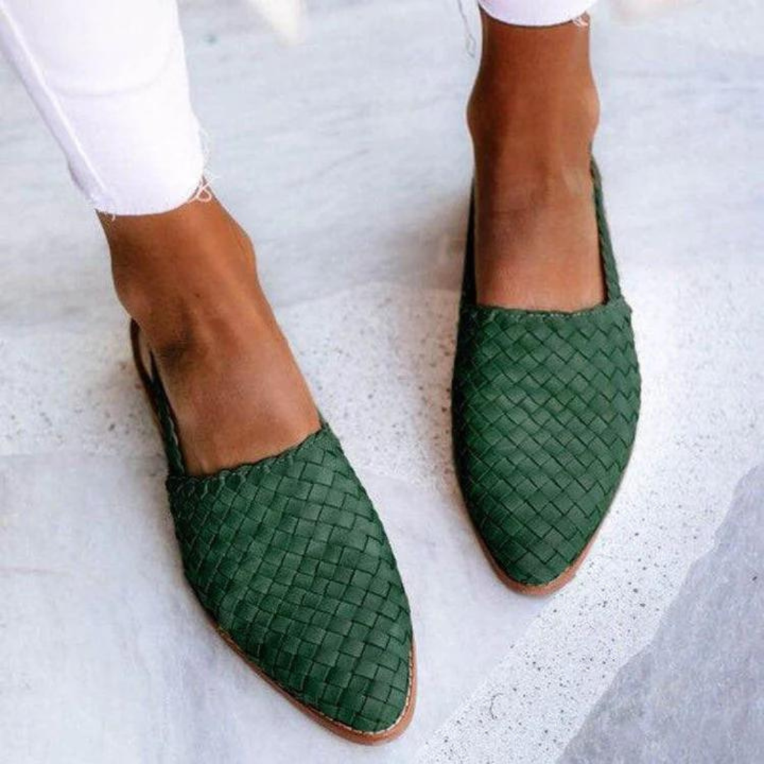 Honória™ | Slingbacks elegantes de tecido