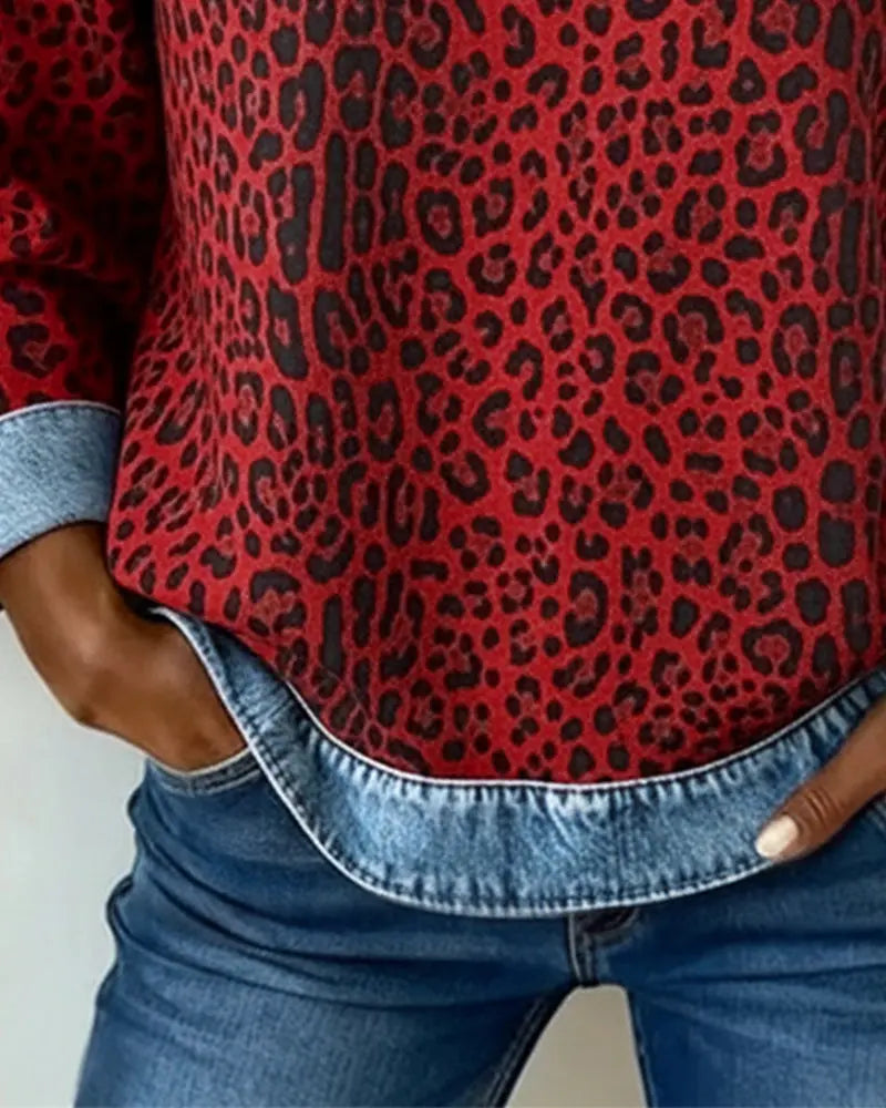 Leo — Camisola com Estampado Leopardo