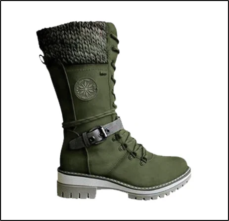 FrostLuxe™ - Botas impermeáveis de cano alto com atacadores
