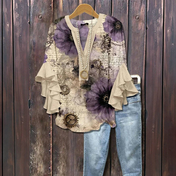 Camicia™ — Linda blusa floral para primavera e o verão