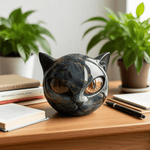 NyxCharm — Escultura Decorativa de Gato Preto