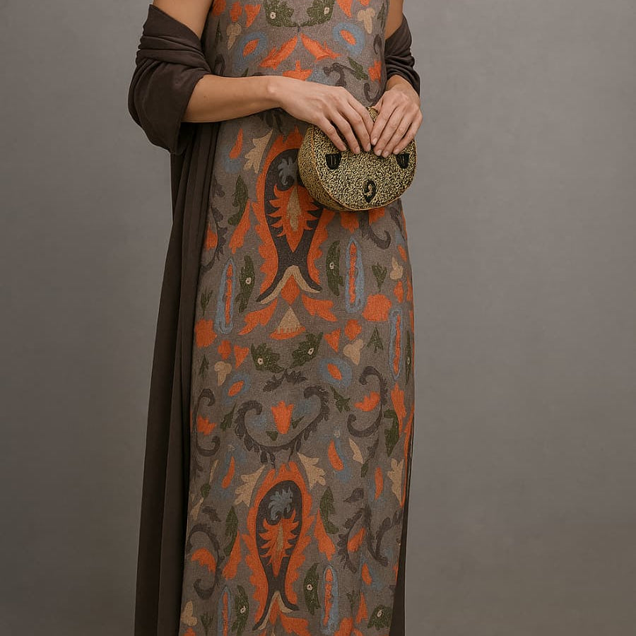 ISABELLA | Vestido Estampado Elegante para Mulher