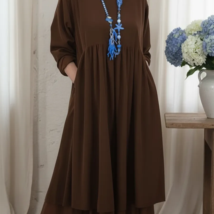 Melvaria | Vestido Midi Relaxado