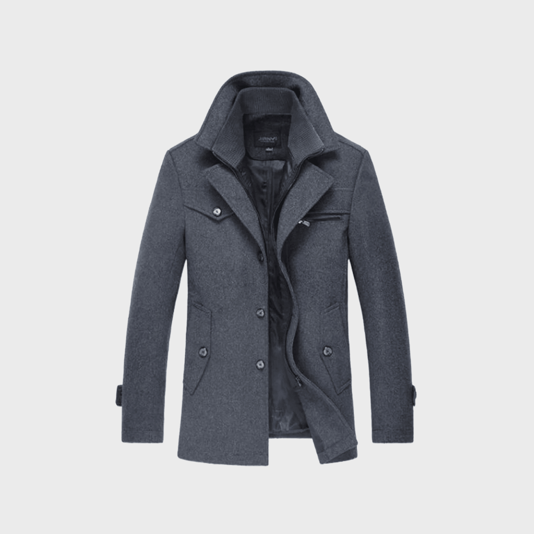 Andrzej — Casaco clássico de lã tipo peacoat