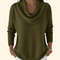 Camisola Gioia com gola drapeada, verde