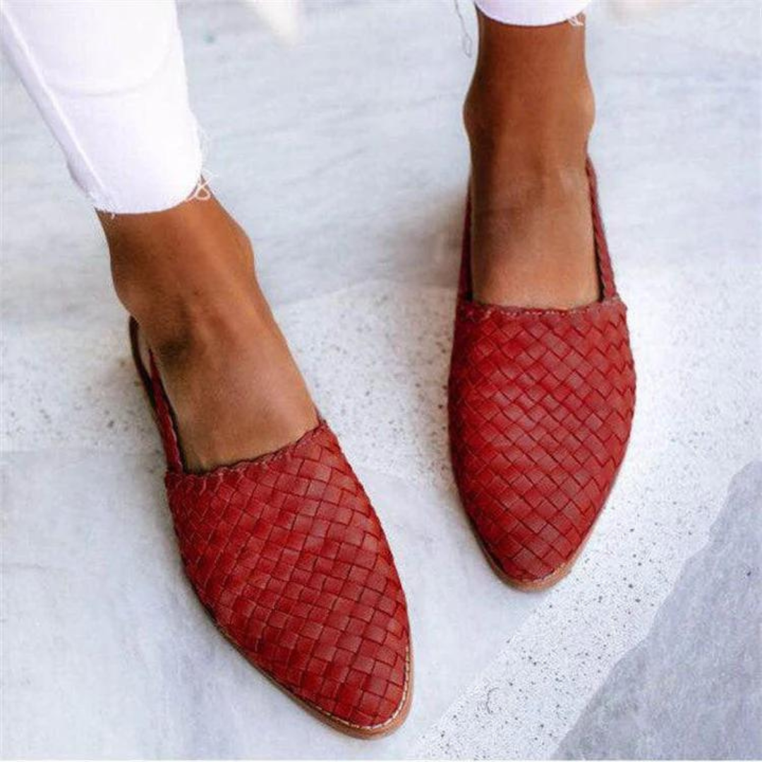 Honória™ | Slingbacks elegantes de tecido