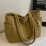 Tilda — Mala tote canelada com detalhe de cordão