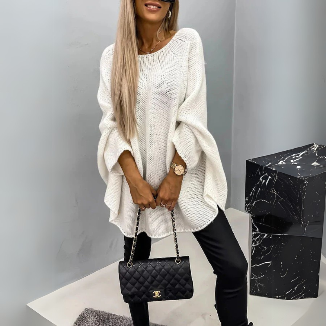Isabelle | Camisola elegante de gola redonda