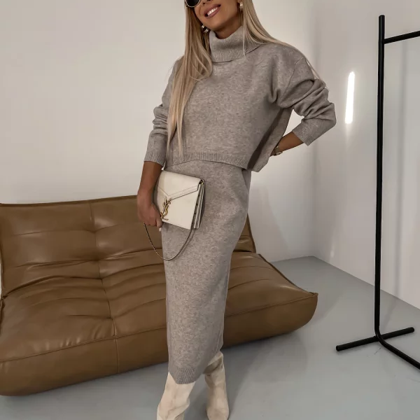 Nicole | Conjunto de malha outono/inverno