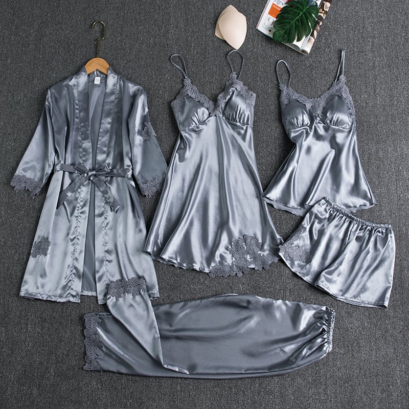 Helene | Conjunto de pijama de cinco peças