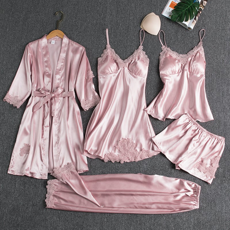 Helene | Conjunto de pijama de cinco peças