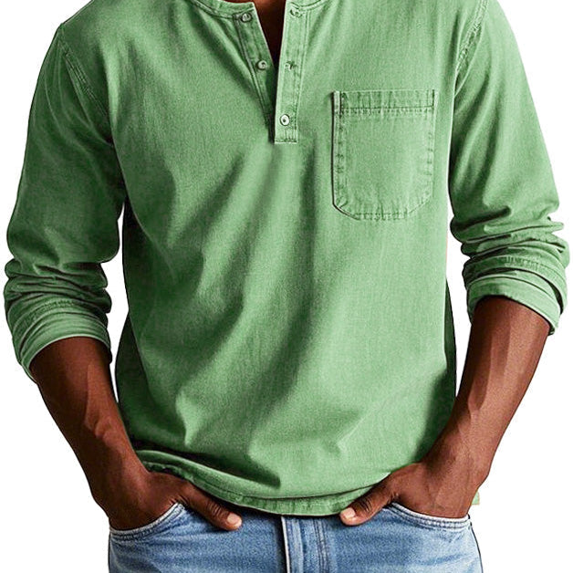 Lenoir™ — Camisa vintage de manga comprida