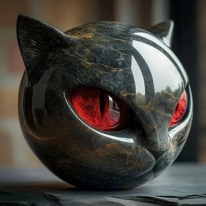 NyxCharm — Escultura Decorativa de Gato Preto