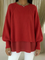 Camisola Grazia efeito duas peças, vermelho
