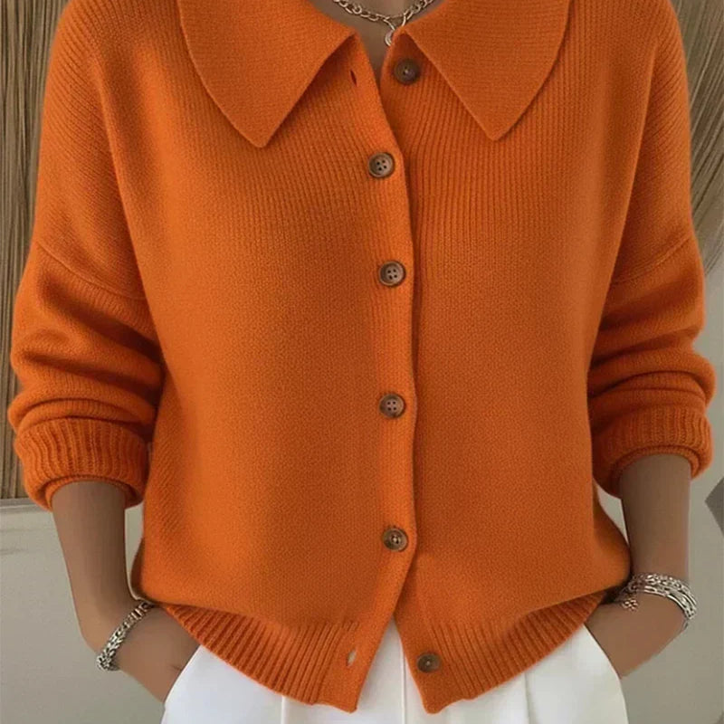 Vega | Cardigan de Malha com Gola Camisa