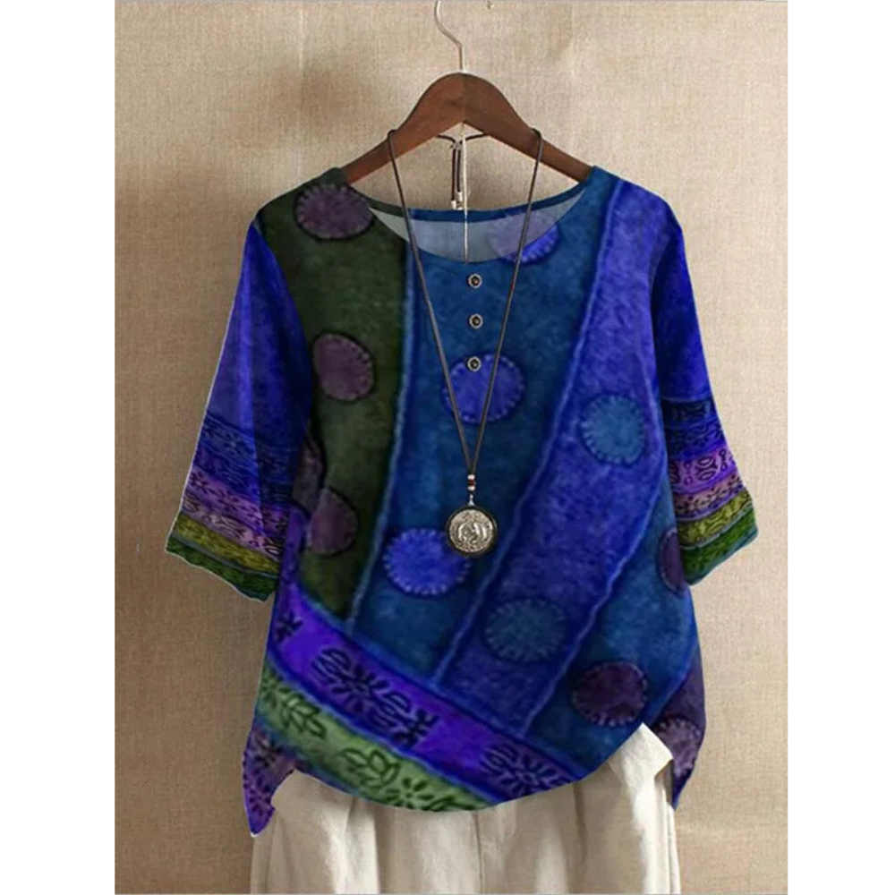 Valarie — Blusa Boêmia Colorida